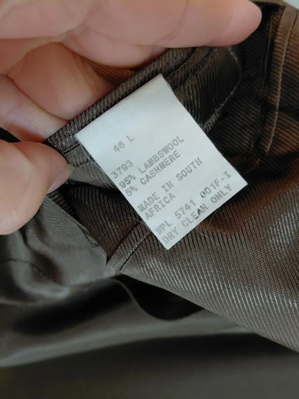 Vintage Oscar de la Renta Fine Plaid Brown/Taupe Lambswool & Cashmere Blazer 46L